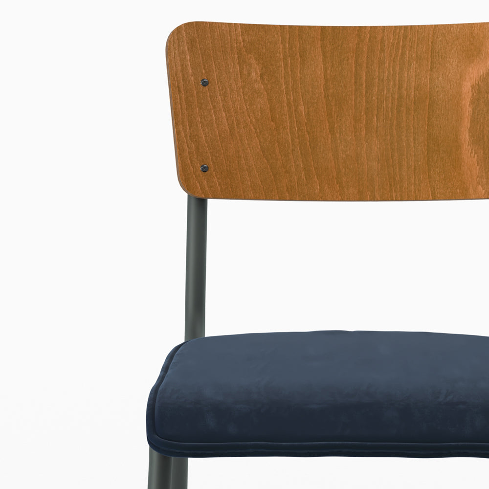 duo de chaises nico bleu en velours rendez vous deco