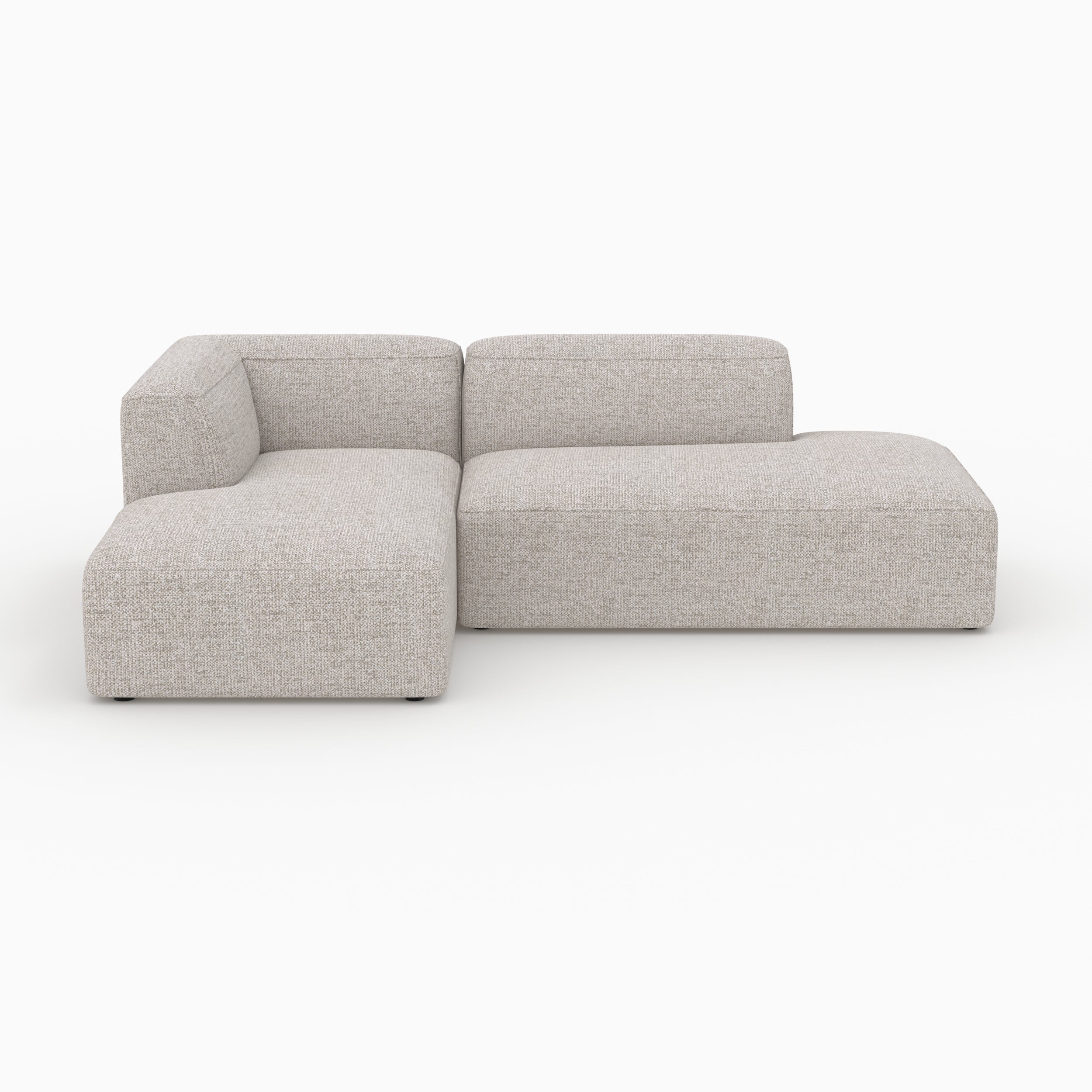 Ensemble canapé angle gauche Hestia tissu beige