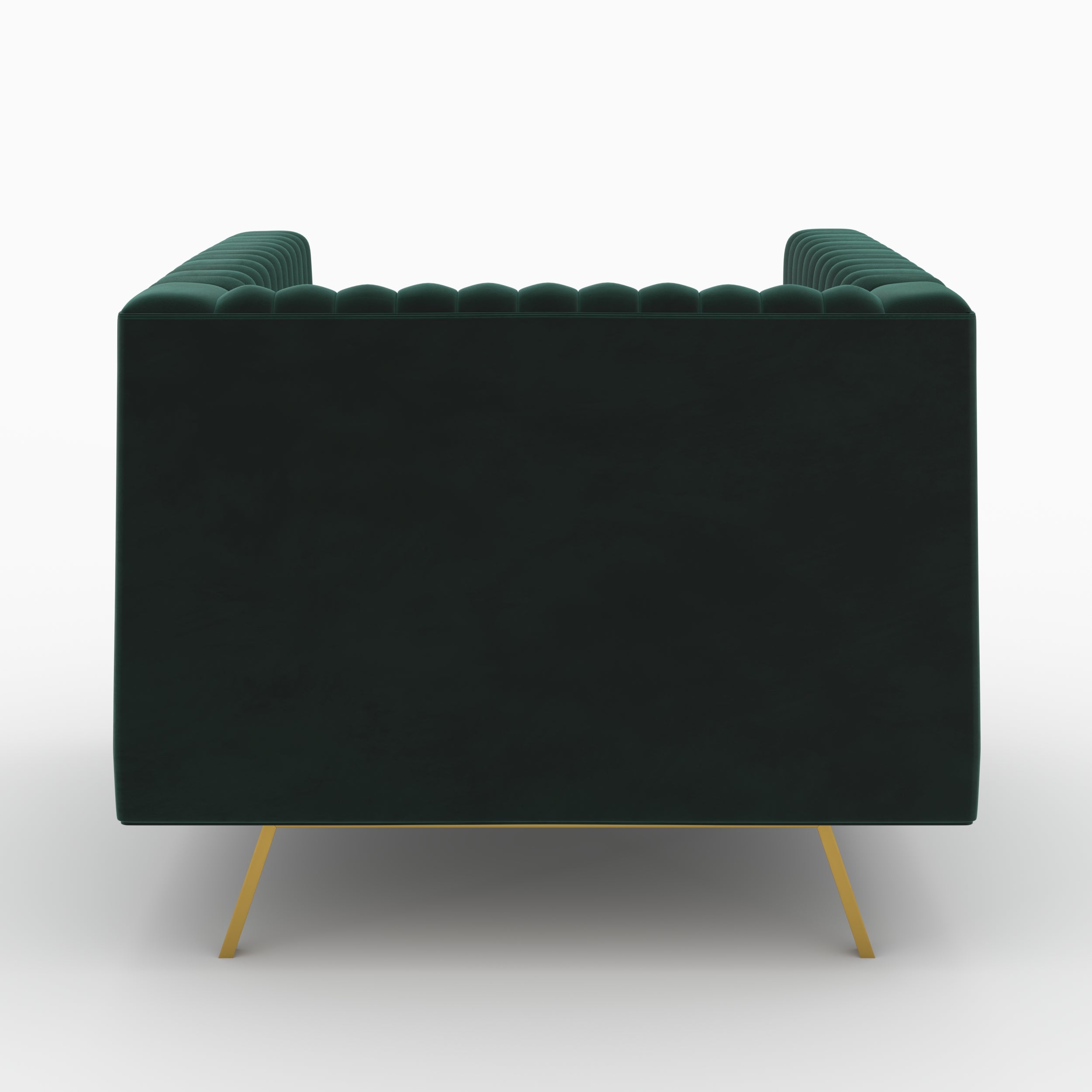 ensemble canape et fauteuil gatsby velours vert 3 places