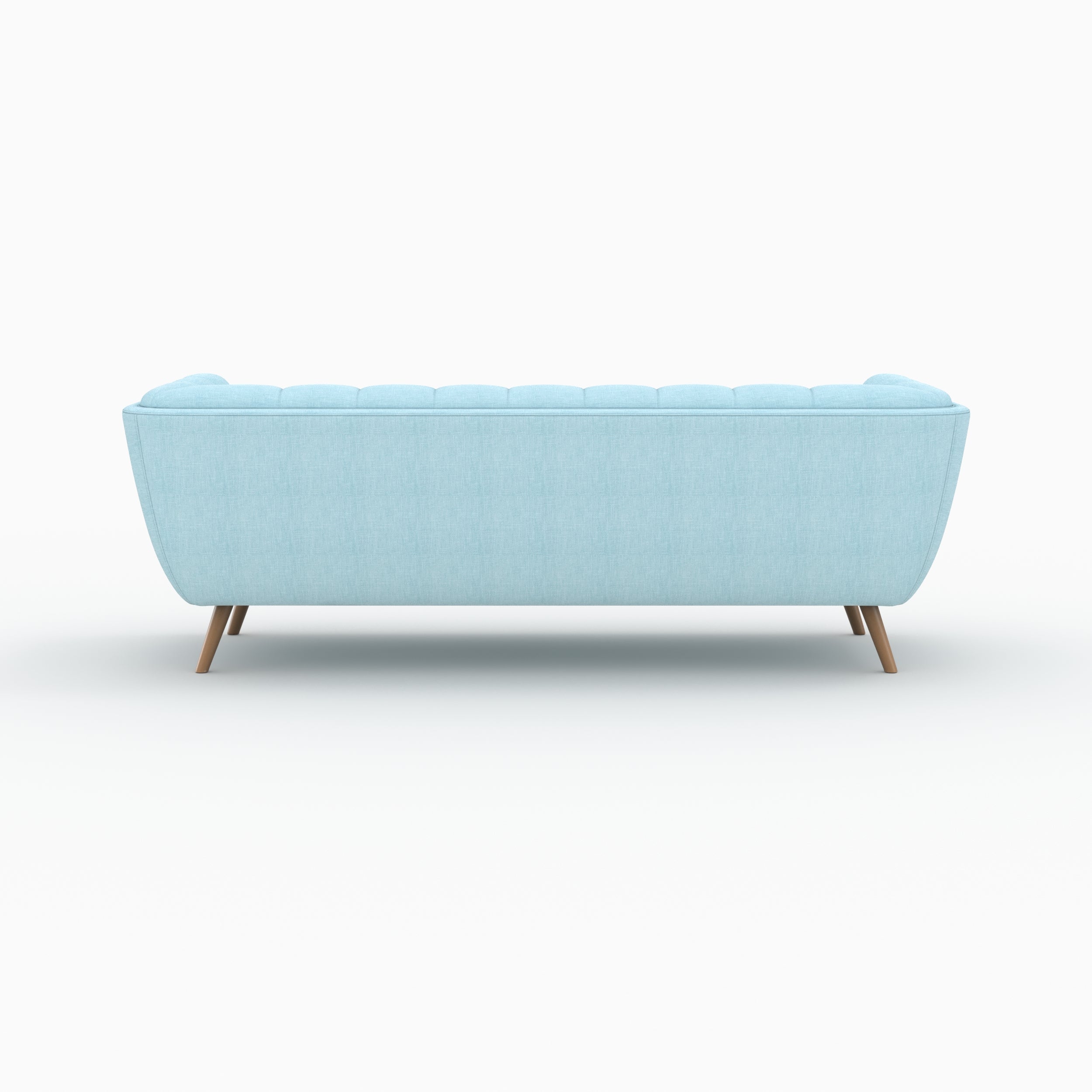 ensemble canape et fautueil carmen en tissu bleu clair 4 places