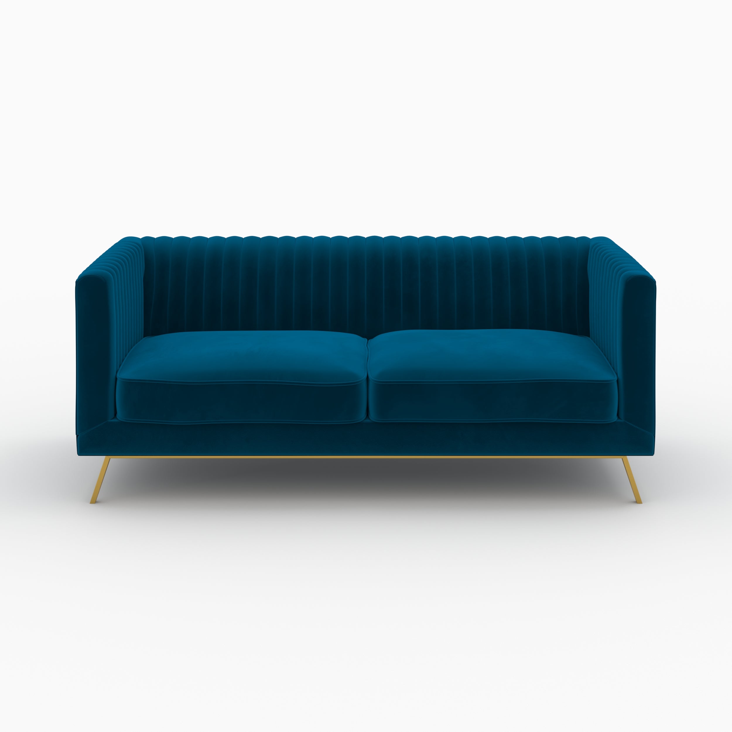 ensemble canape gatsby velours bleu fonce 5 places