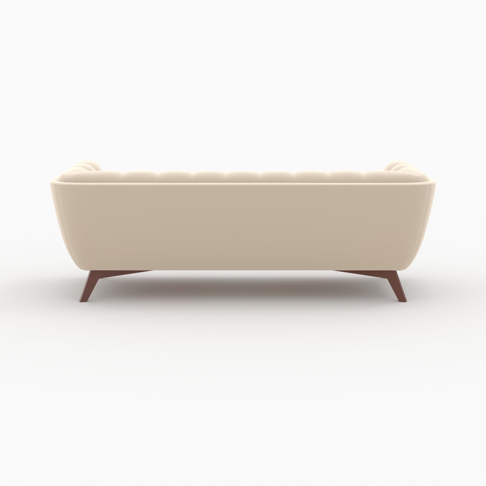 ensemble canapes velours beige 5 places mona