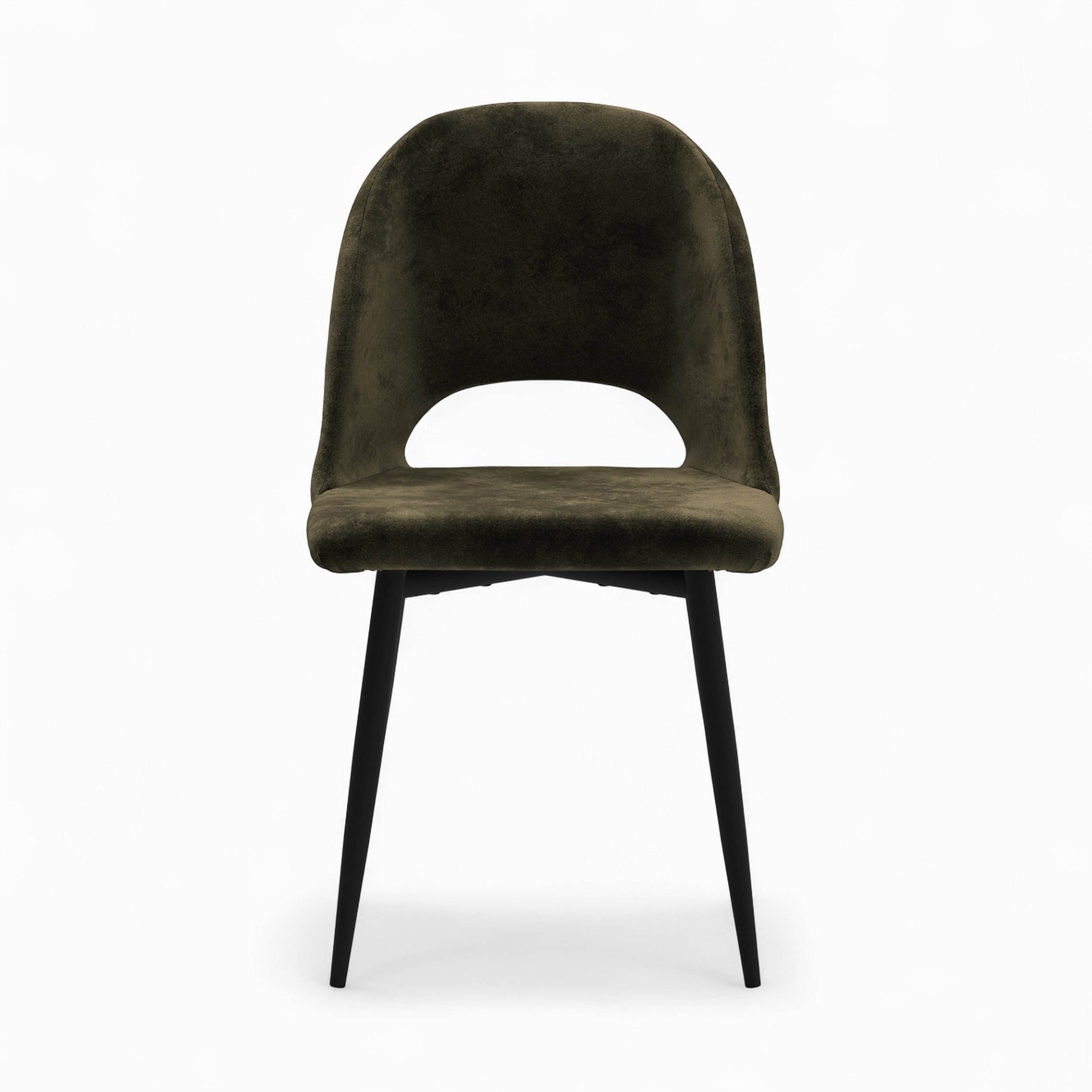 ensemble chaises penelope velours vert jaune 4 pack rendez vous deco