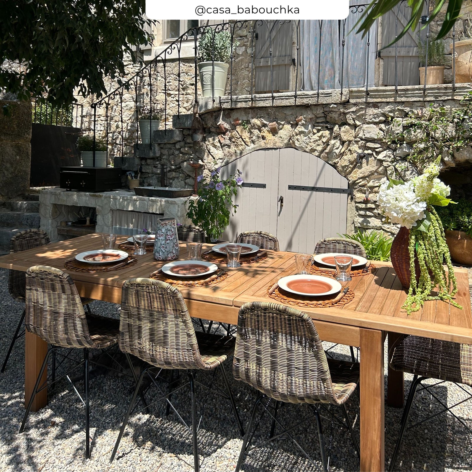 Ensemble de jardin 8 places table et chaises tiptur