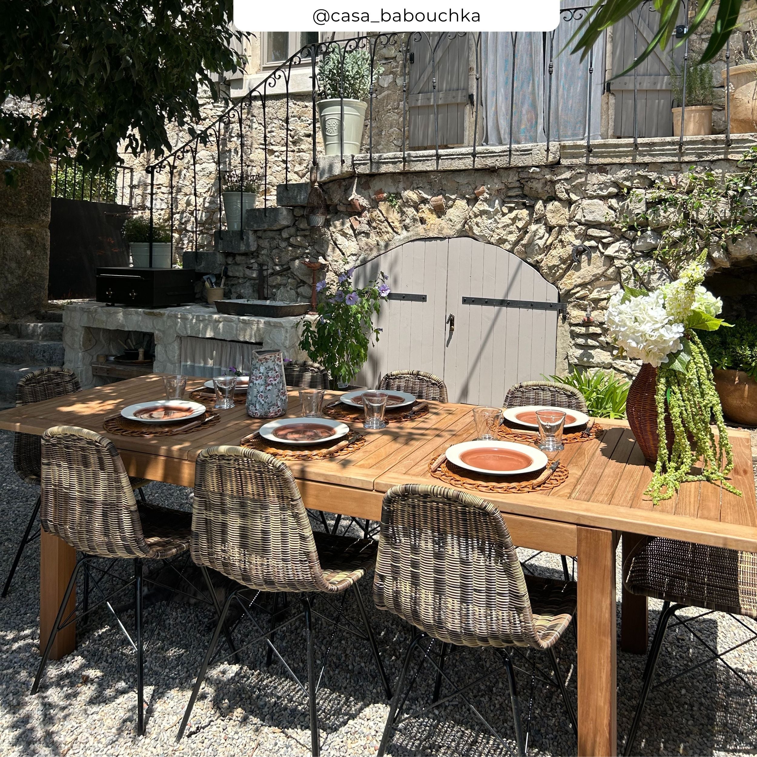 Ensemble de jardin 8 places table et chaises tiptur