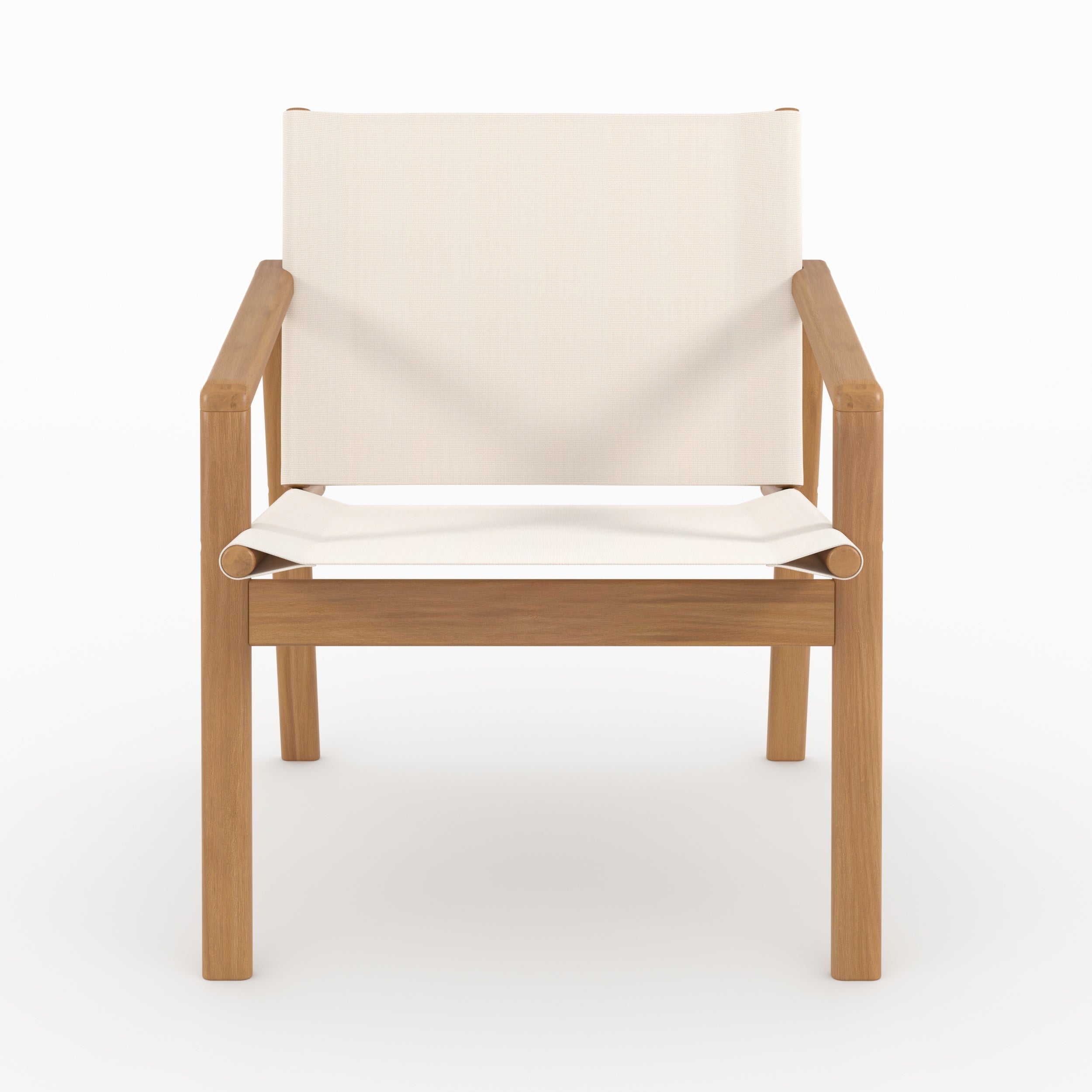 Ensemble de jardin blanc et bois 2 places