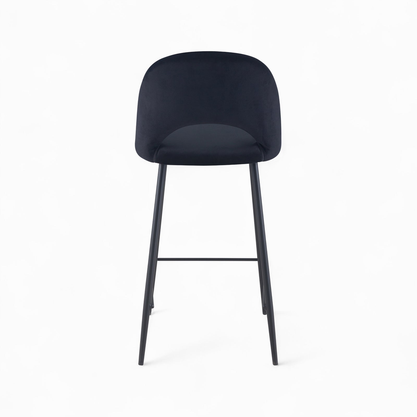ensemble peneloppe chaises tabourets noir velours 4 pieces