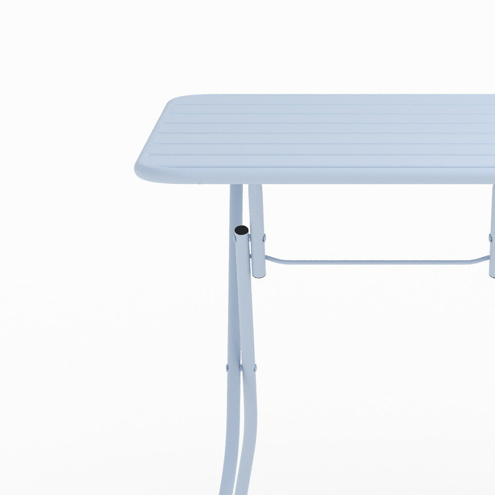 Ensemble table chaises Yumi jardin 2 places bleu