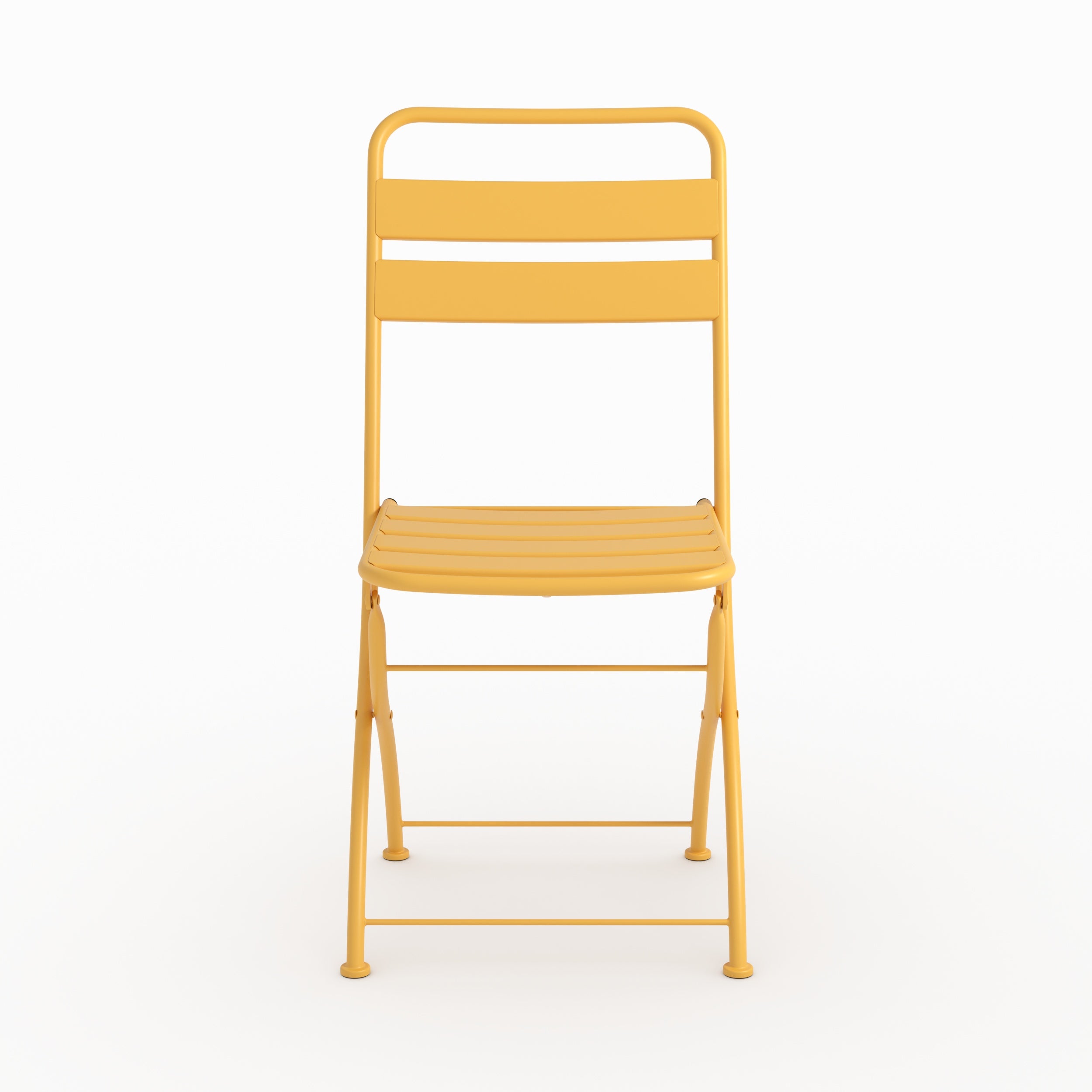 Ensemble table chaises Yumi jardin 2 places jaune
