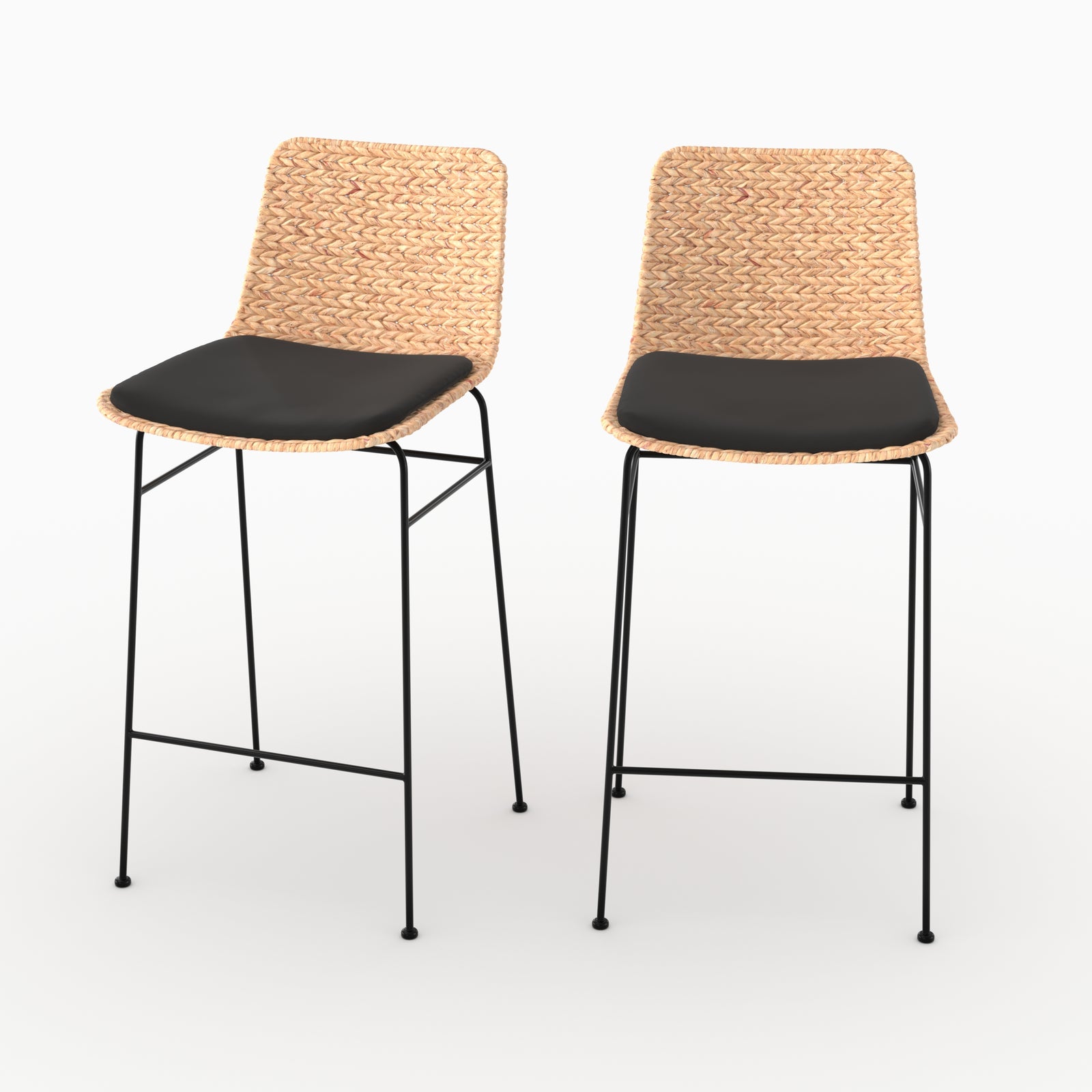 Faro lot 2 chaises matière naturelle 66cm