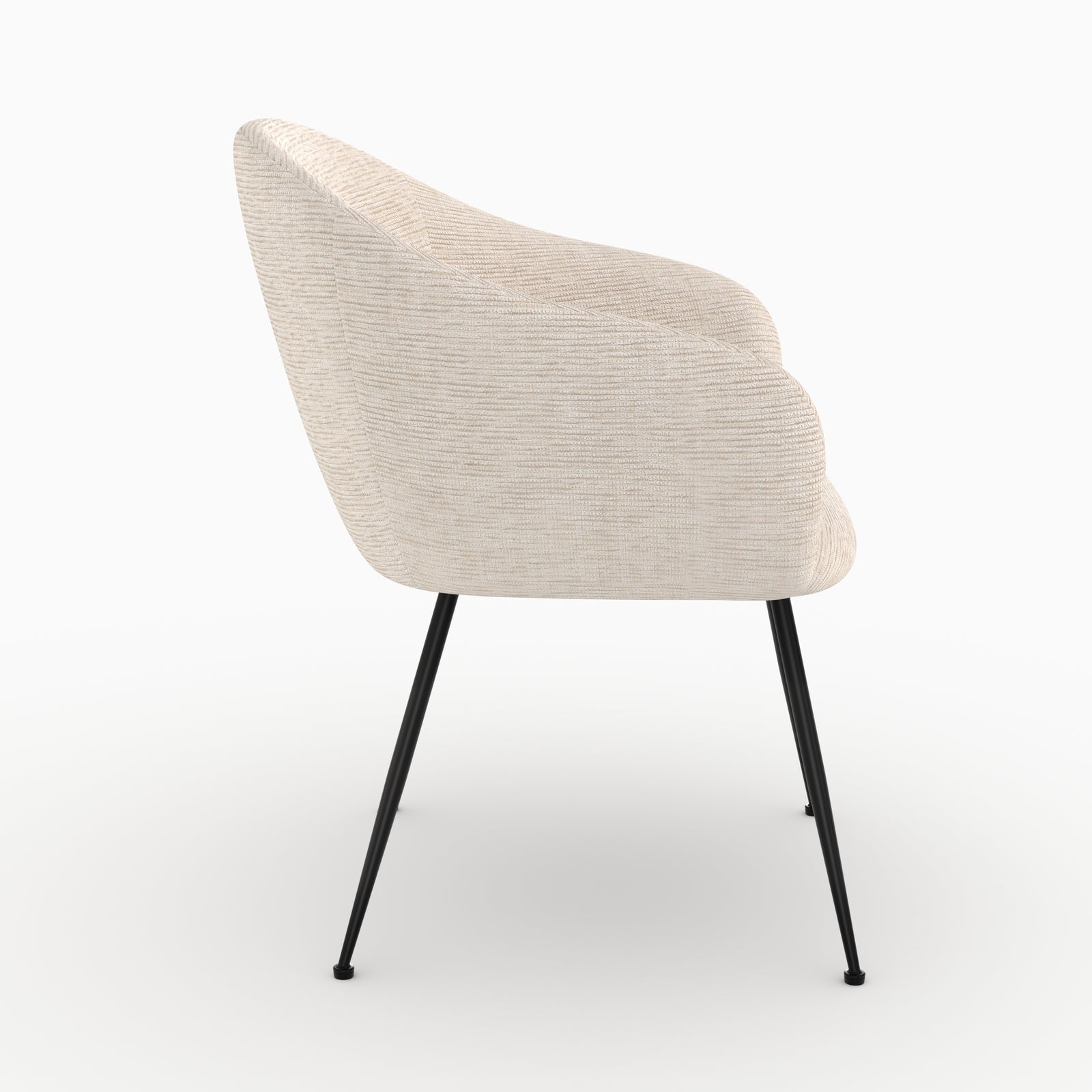 Fauteuil confort Socky blanc texture