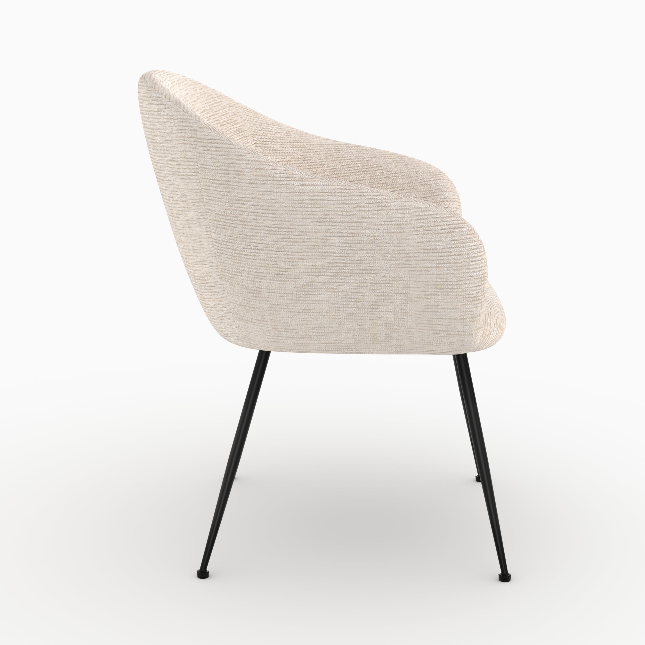 Fauteuil confort Socky blanc texture