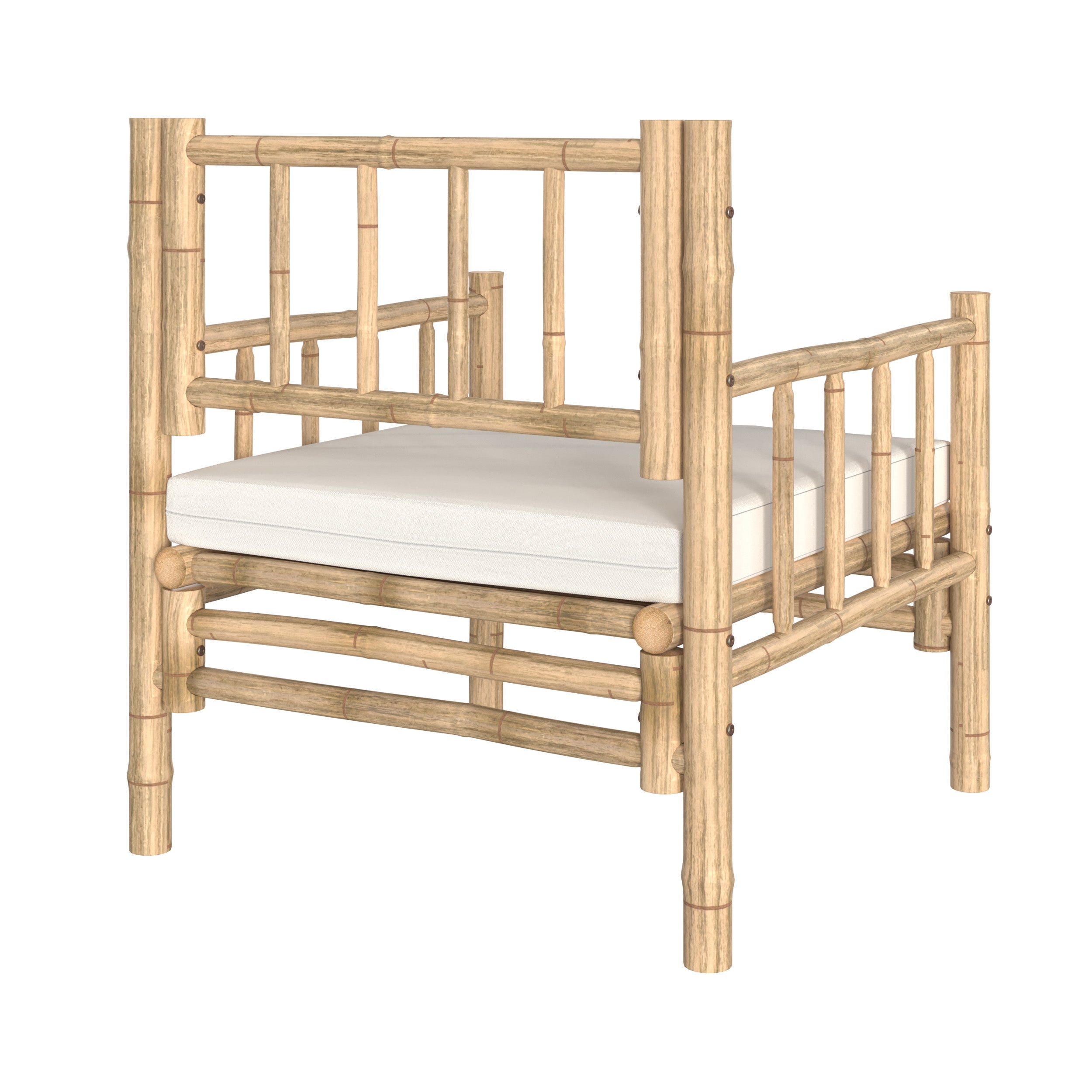 fauteuil de jardin en bambou vadella