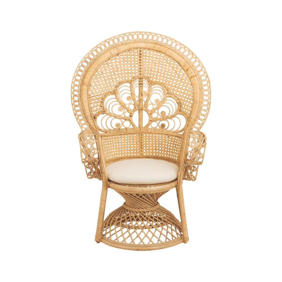 poltrona eloa in rattan naturale