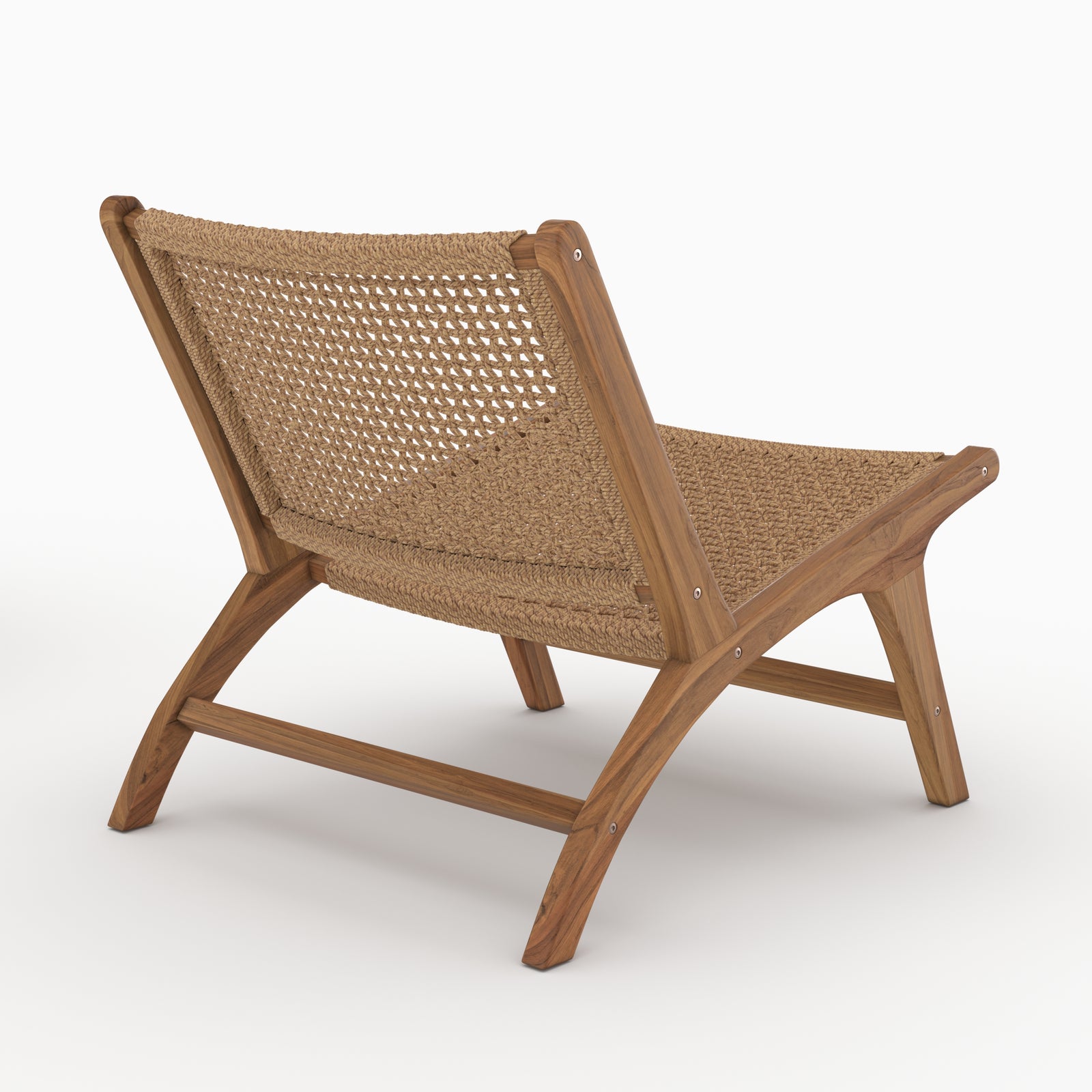 Fauteuil jardin Kilka teck tressage synthétique