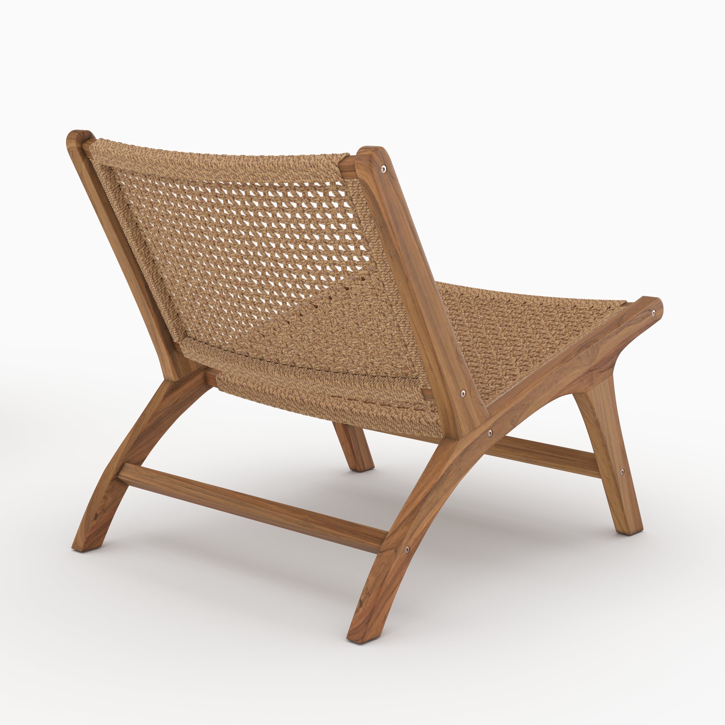 Fauteuil jardin Kilka teck tressage synthétique