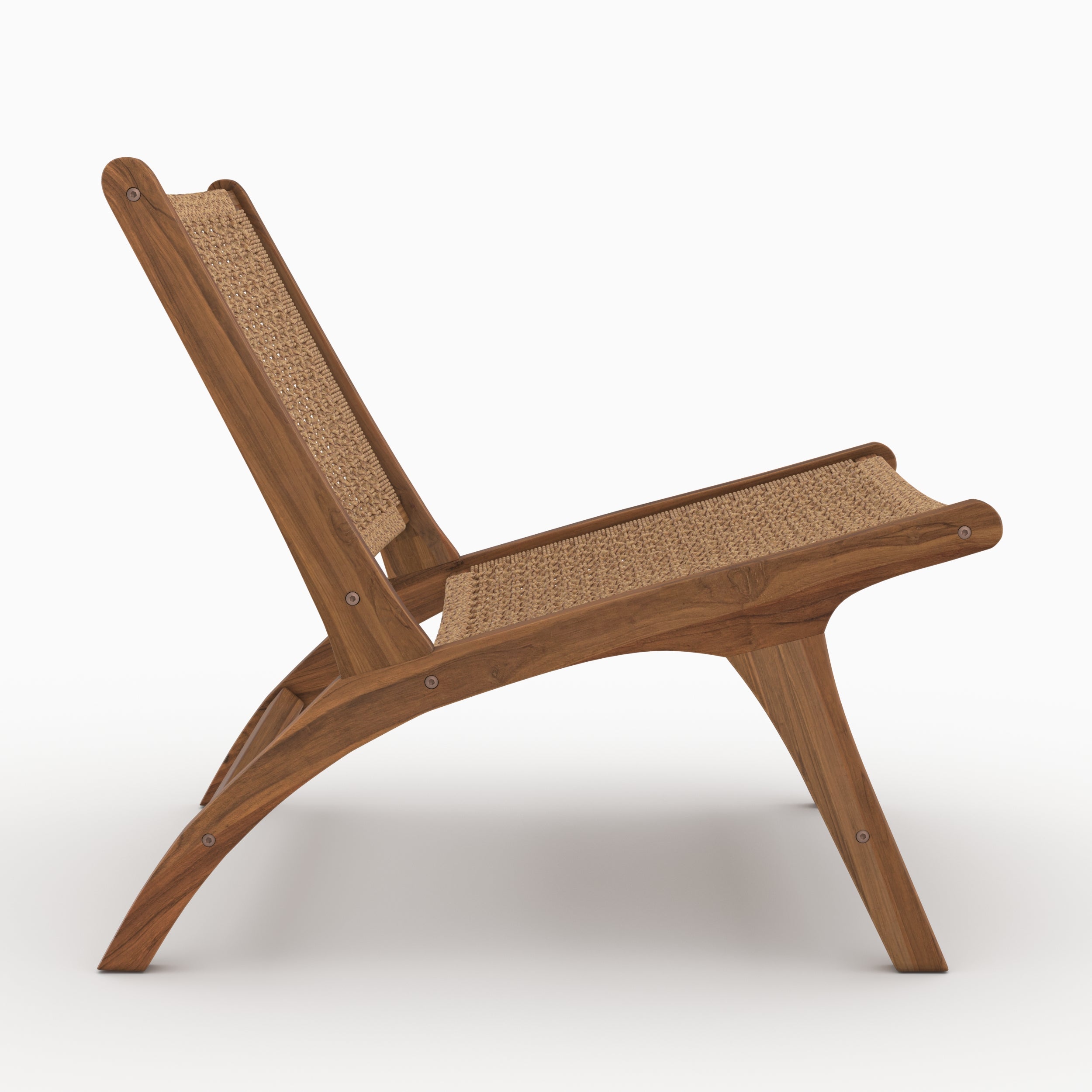 Fauteuil Kilka jardin teck tressage synthétique