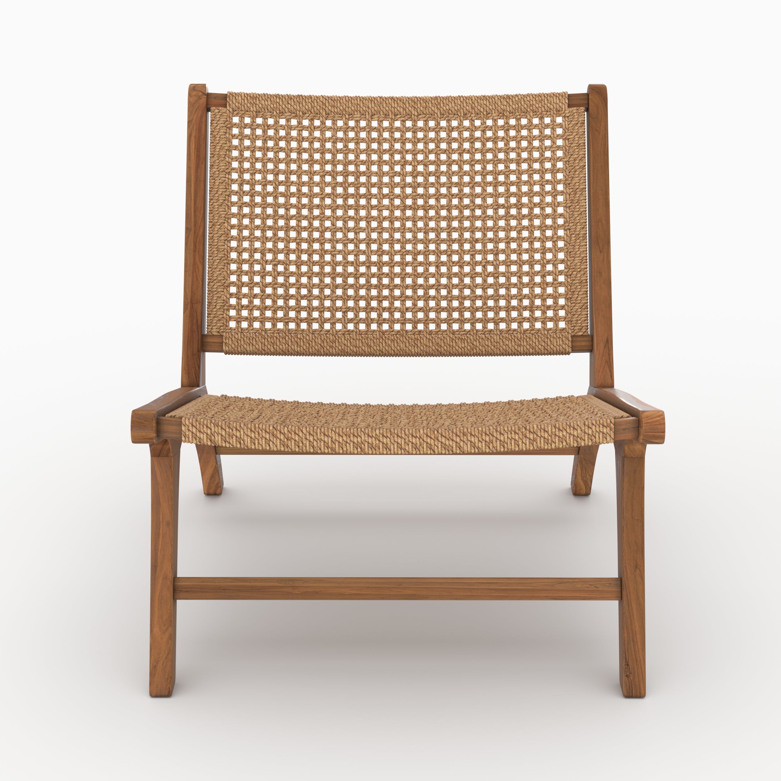 Fauteuil Kilka outdoor teck tissage synthétique
