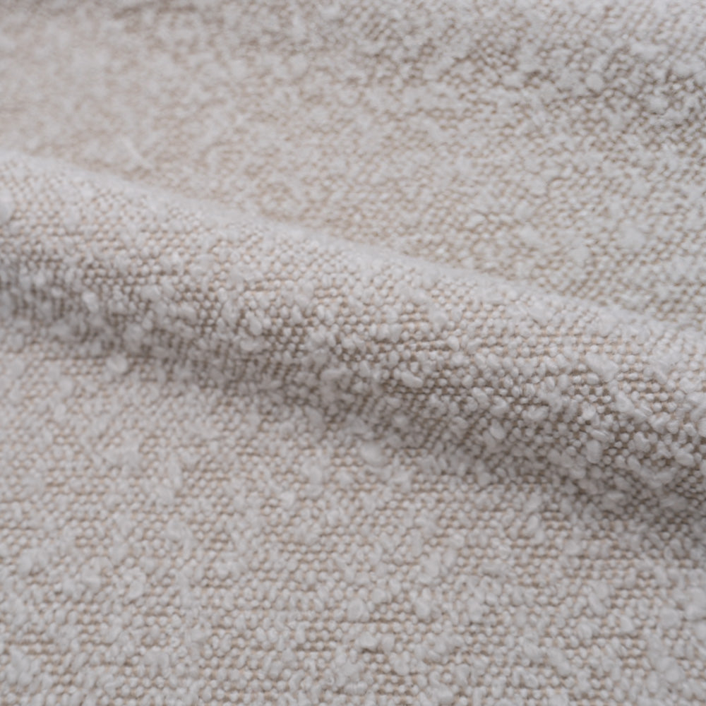fauteuil pivotant en tissu boucle blanc confort