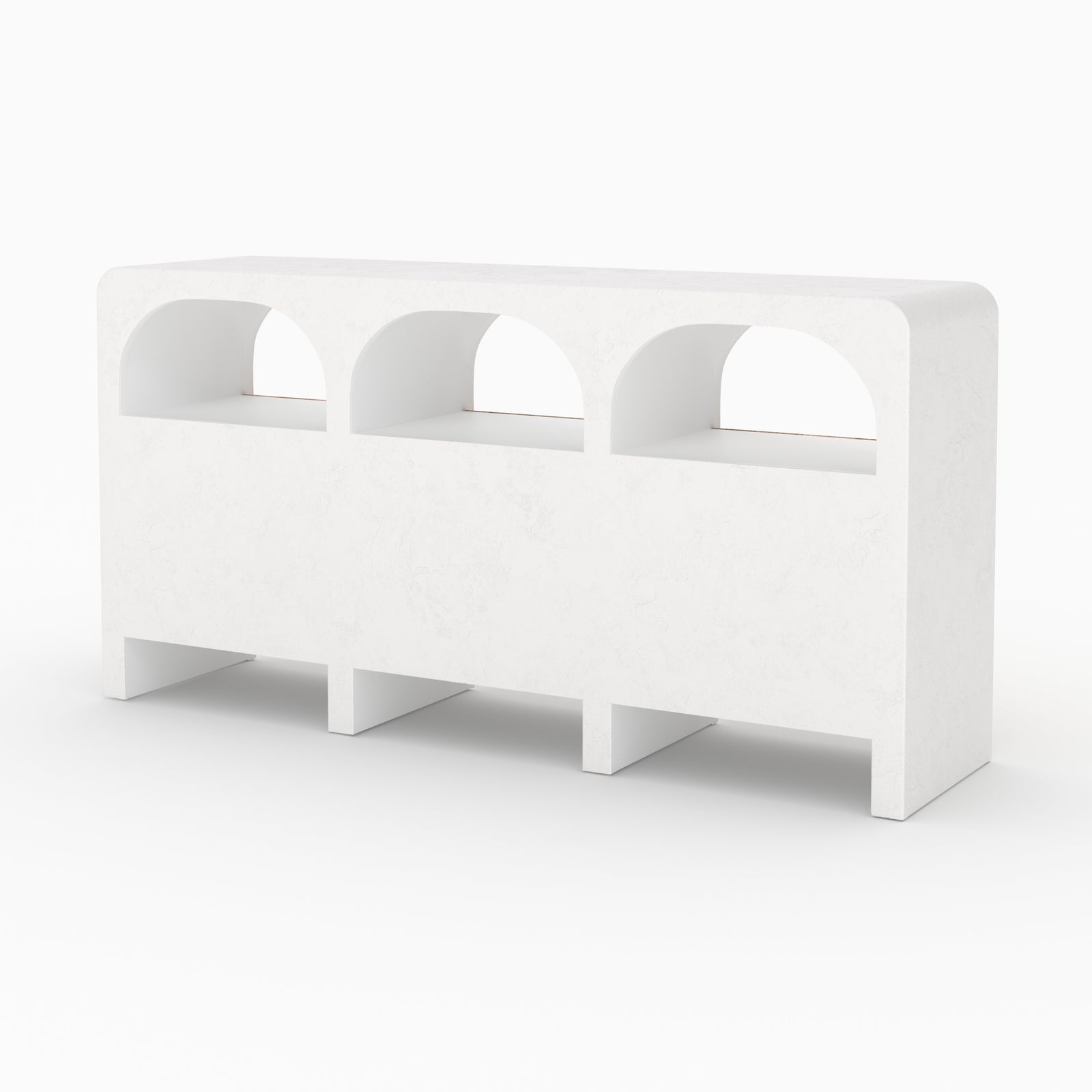 Fira buffet blanc cassé béton bois