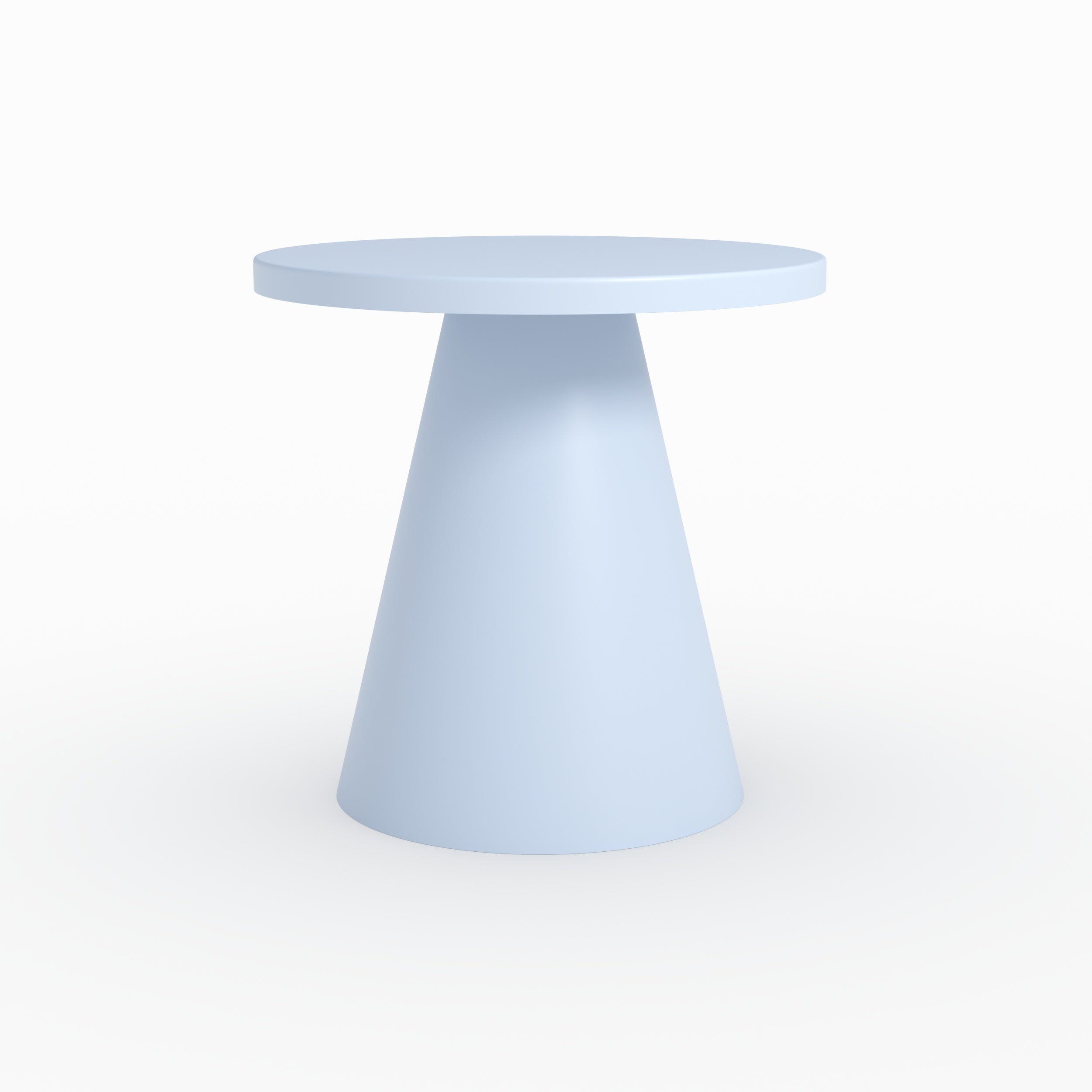 Focus table d appoint de jardin azuri en métal bleu pastel d45 cm