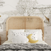 grace tete de lit en rotin cannage 90 cm