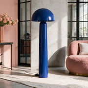 Lampadaire Clara en métal bleu foncé