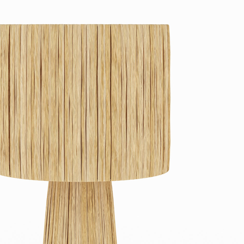 grande lampada solea in foglia di palma beige