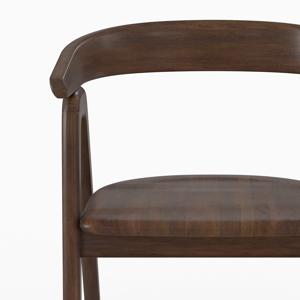 hawa sedia in legno scuro