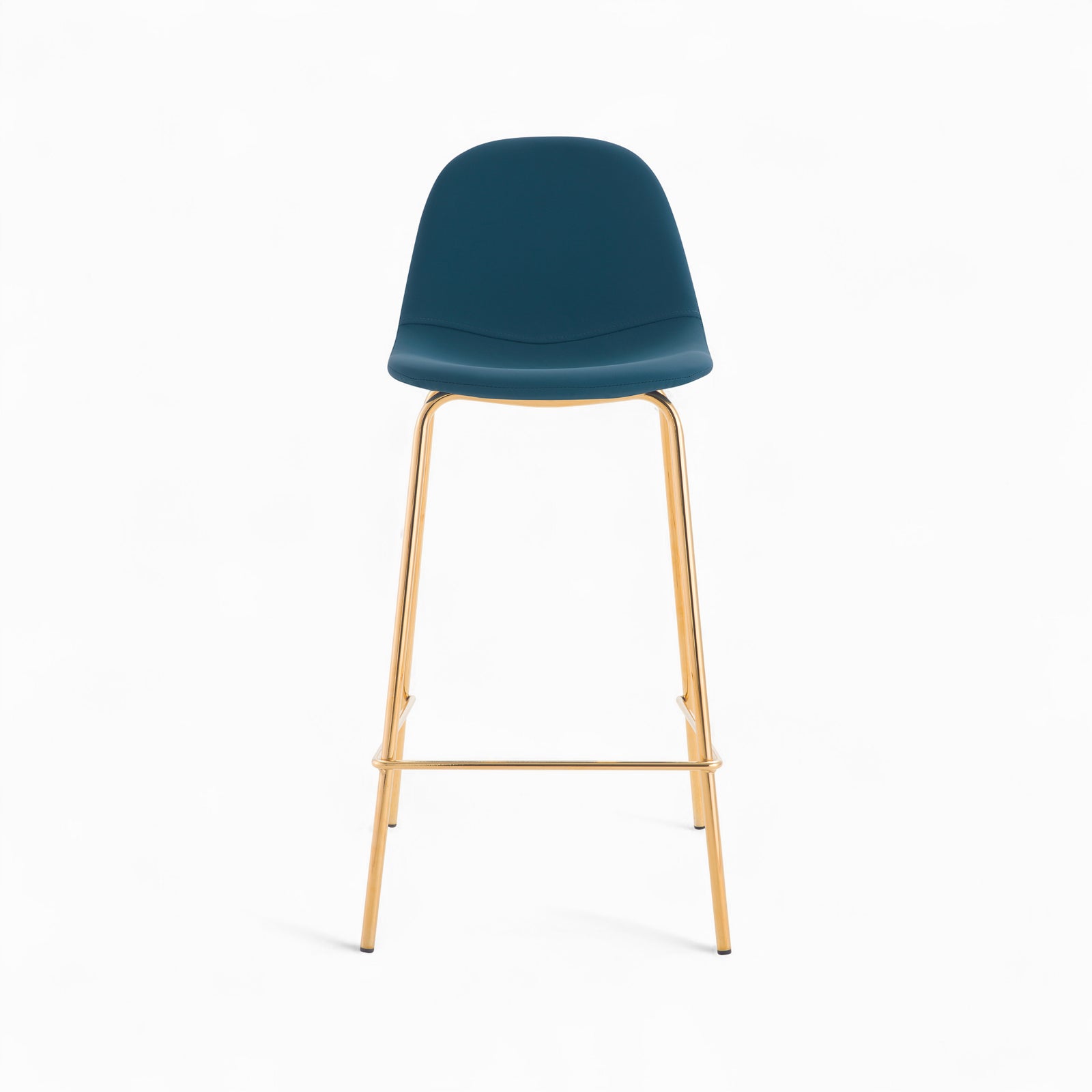 henrik pack 4 chaises hautes bleues et blanches 65cm