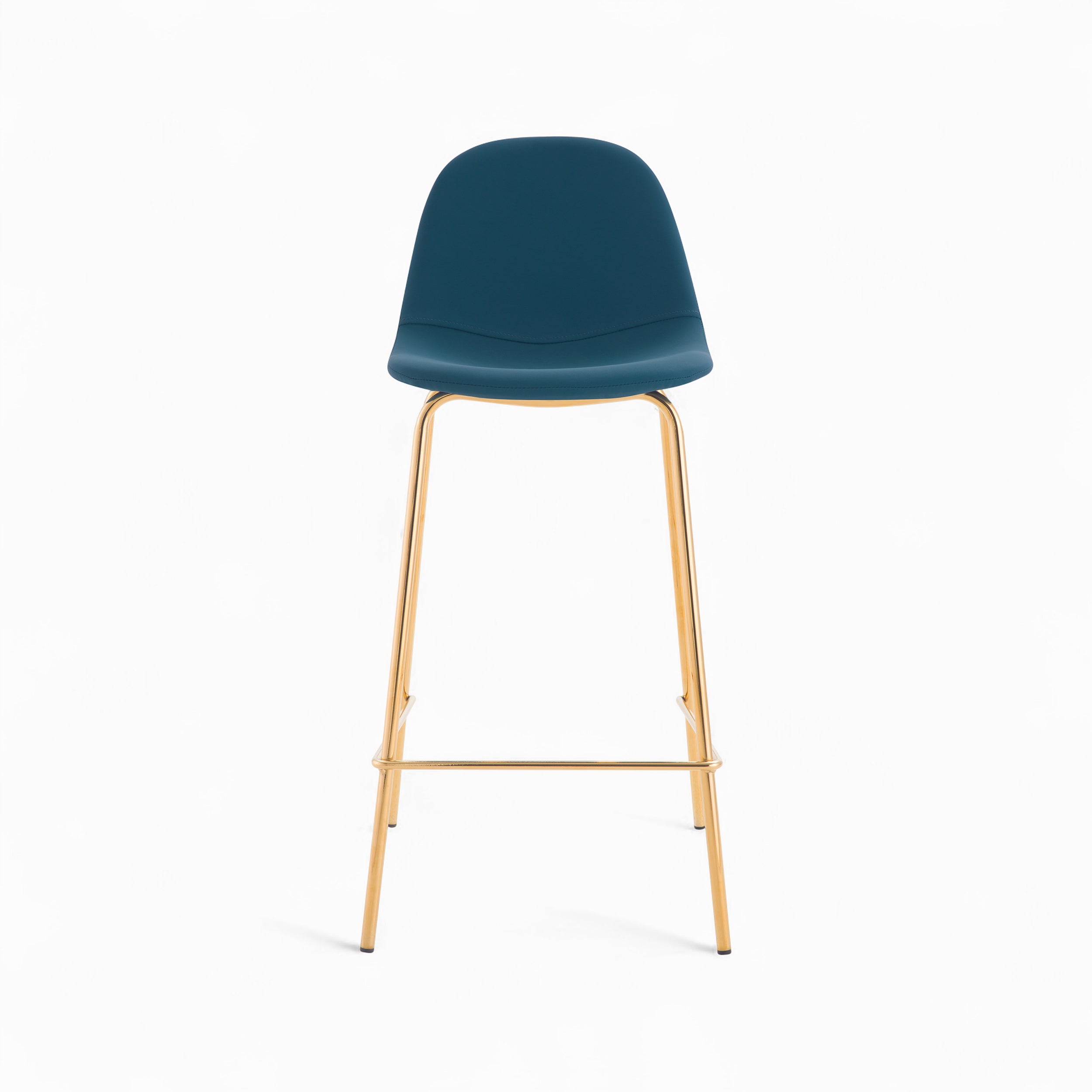 henrik pack 4 chaises hautes bleues et blanches 65cm