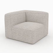 Hestia angle interchangeable canapé modulable beige tissu cocooning