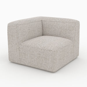 Hestia angle interchangeable canapé modulable beige tissu cocooning
