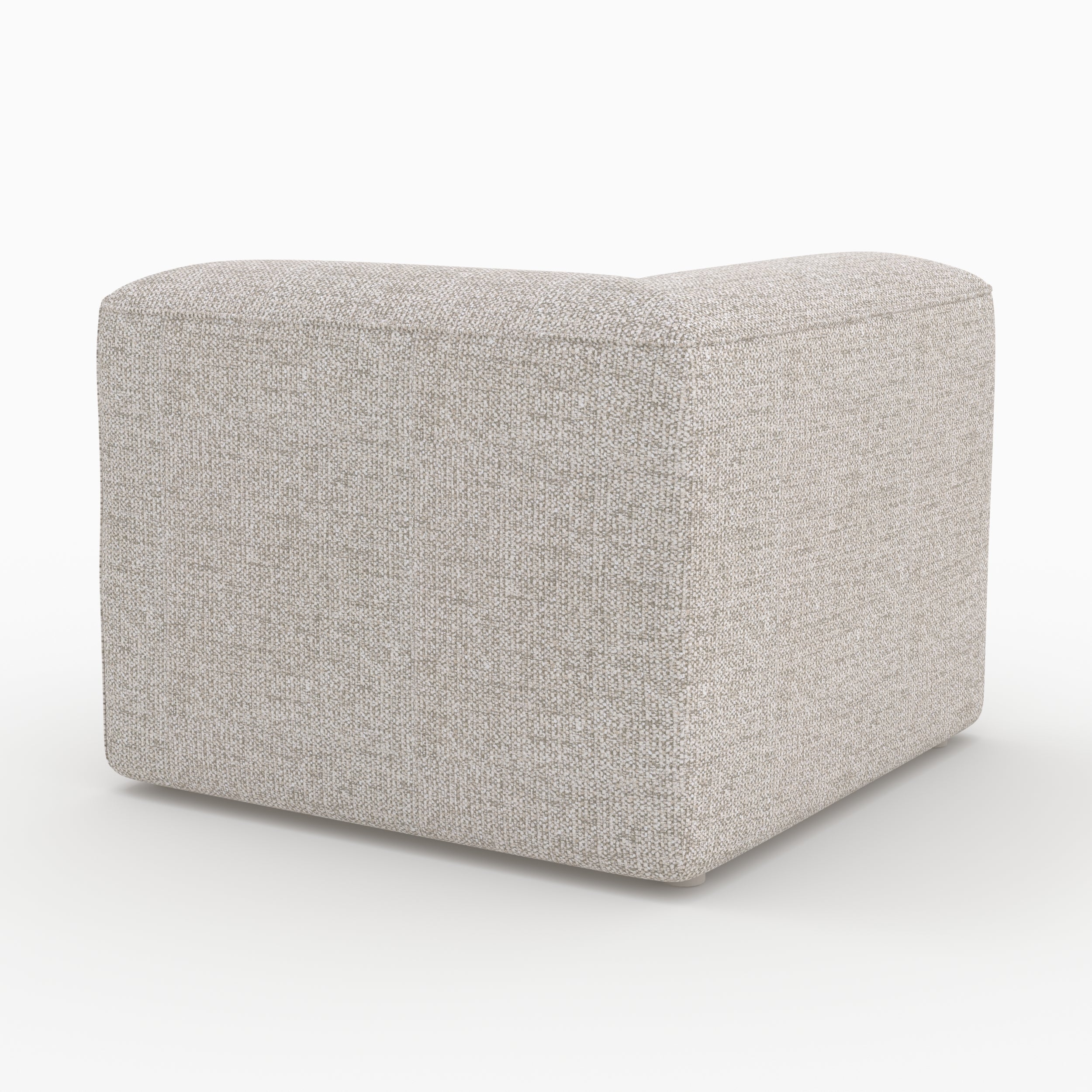Hestia canapé 3 places droit modulable tissu beige