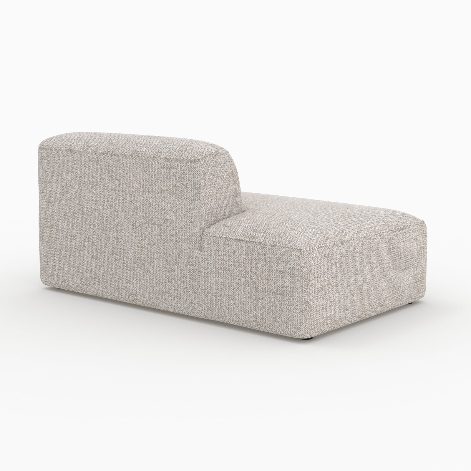 Hestia canapé dangle droit 4 places tissu beige