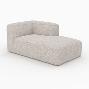 Hestia méridienne angle droit canapé modulable tissu beige
