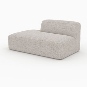 Hestia méridienne dossier droit canapé modulable tissu beige