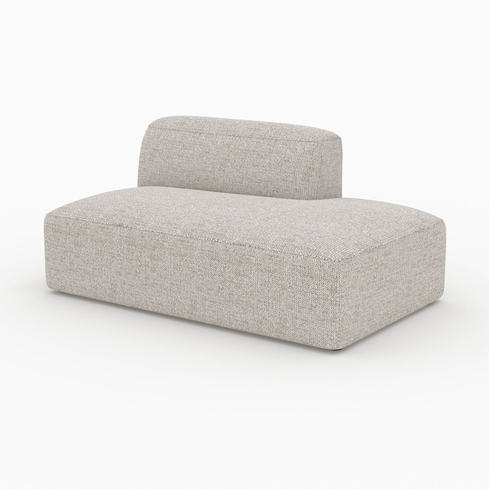 Hestia méridienne dossier gauche canapé modulable tissu beige