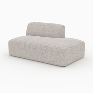 Hestia méridienne dossier gauche canapé modulable tissu beige