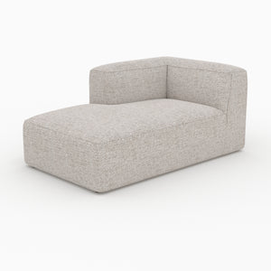 Hestia méridienne gauche tissu beige canapé modulable