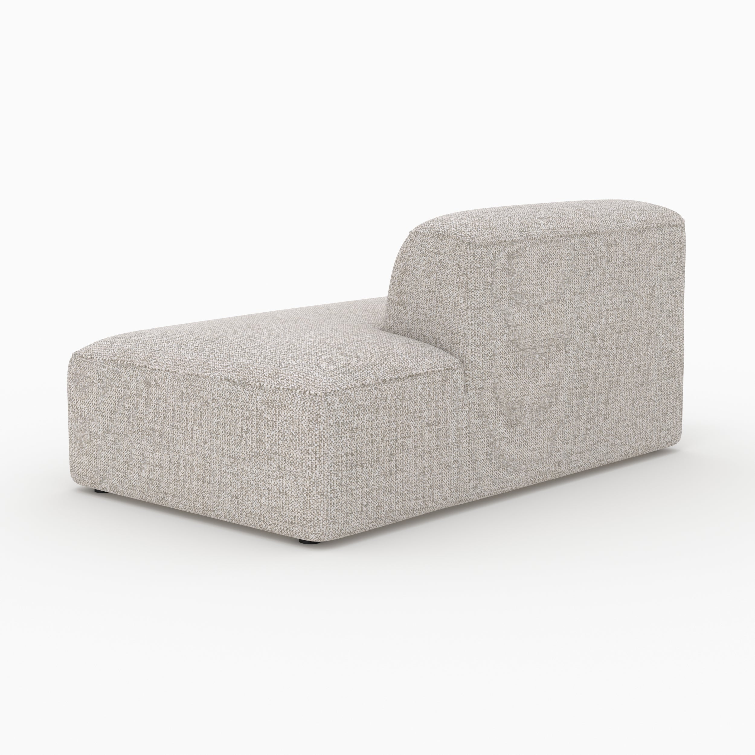 Hestia module méridienne dossier gauche canapé modulable tissu beige