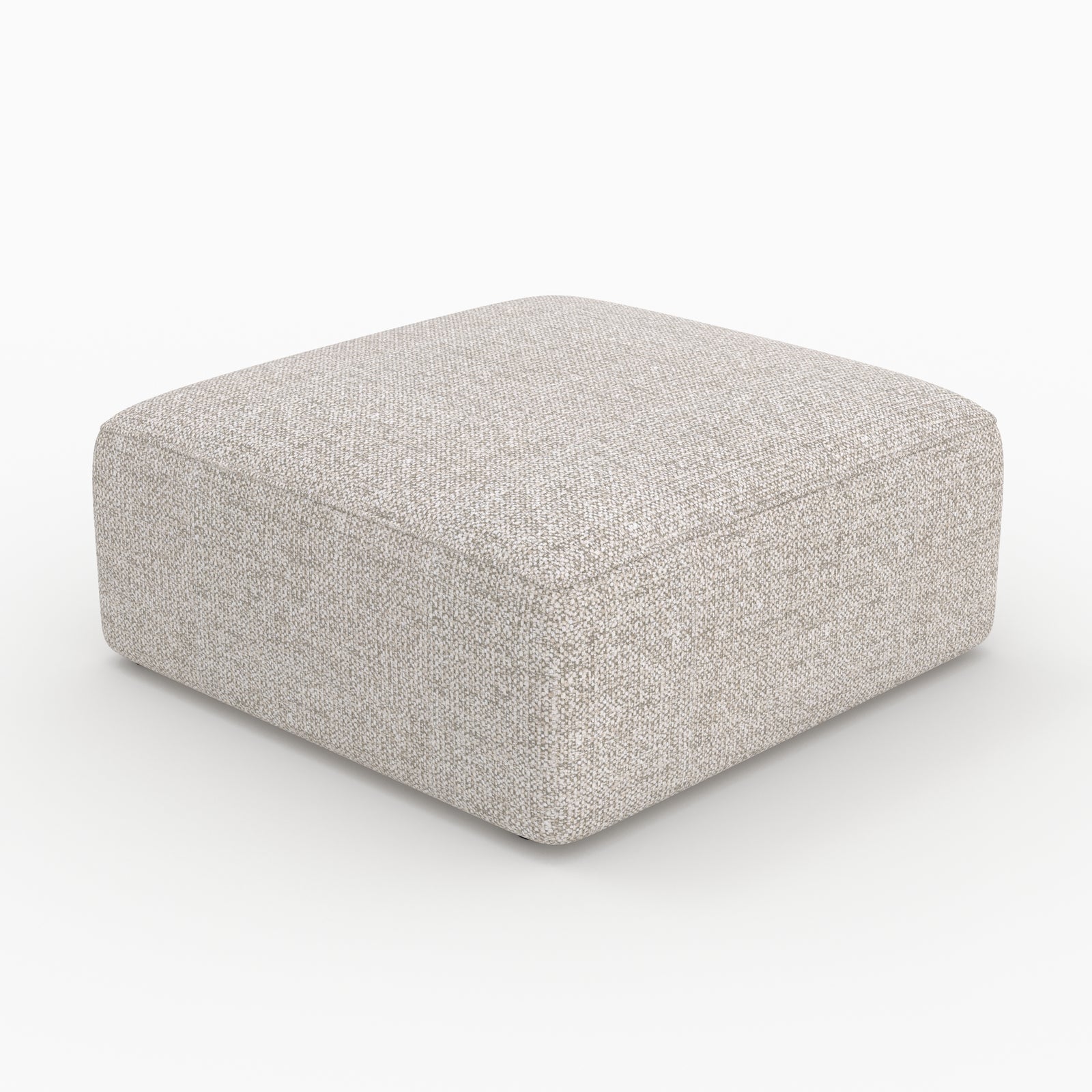 Hestia pouf carre tissu beige canapé modulable