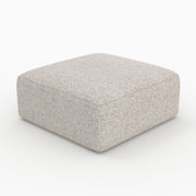 Hestia pouf carre tissu beige canapé modulable