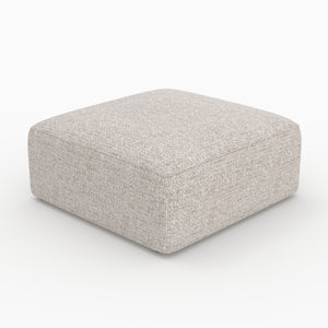 Hestia pouf carre tissu beige canapé modulable