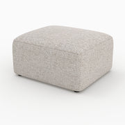 Hestia pouf rectangulaire tissu beige canapé modulable