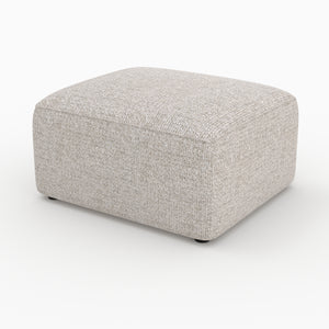 Hestia pouf rectangulaire tissu beige canapé modulable