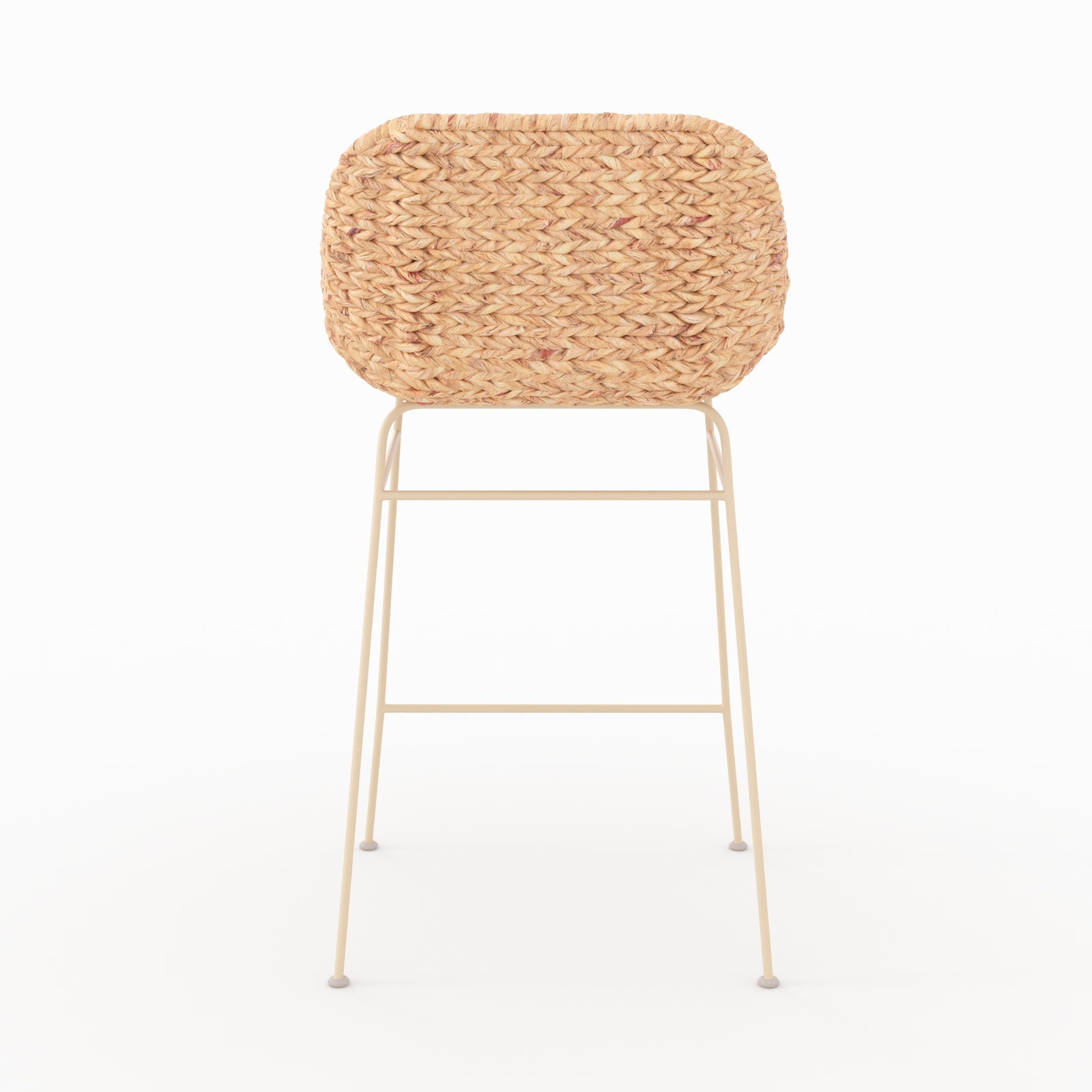 Ilot central chaises Faro 66cm lot 2 naturelle