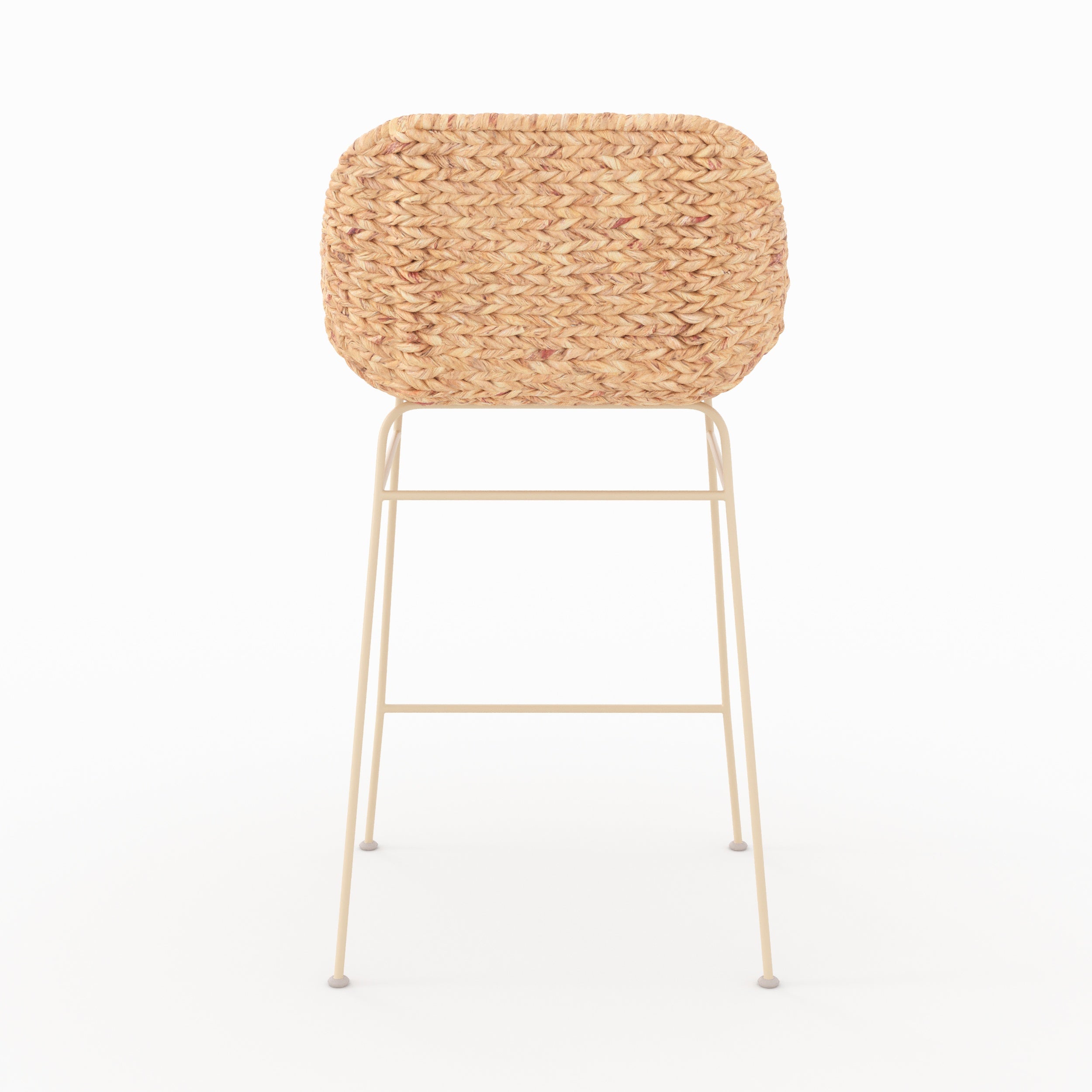Ilot central chaises Faro 66cm lot 2 naturelle