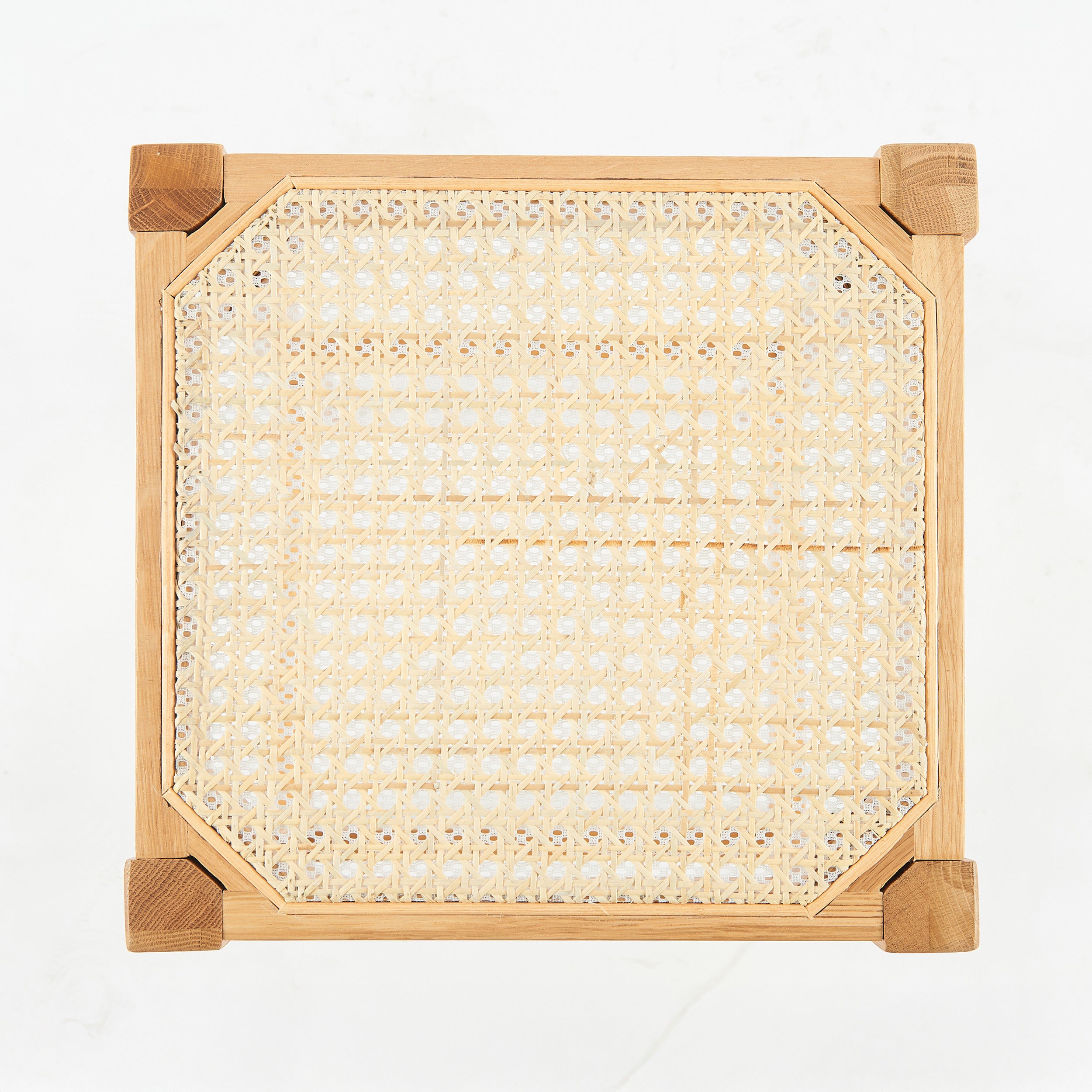 kappa tabouret de bar en bois et cannage 65 cm