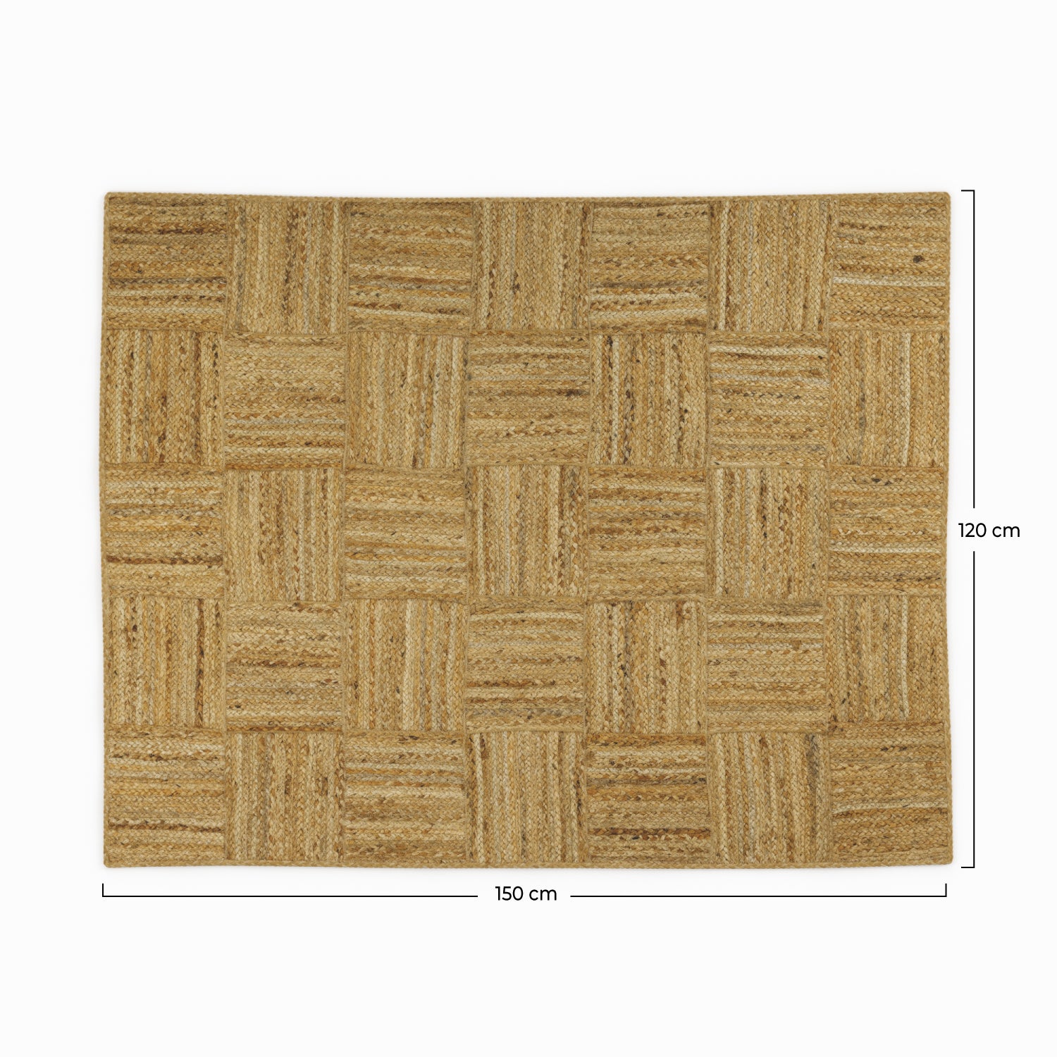 tappeto kara in materiale naturale 120 x 150 cm